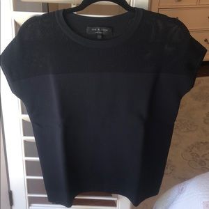 Rag& Bone xxs  Navy short sleeve sweater